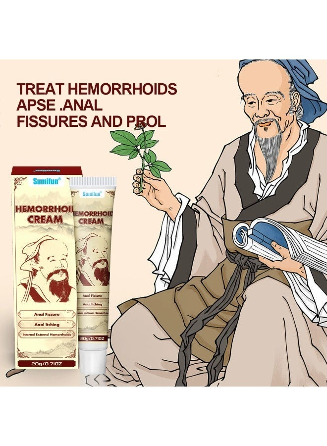 سوميفون كريم البواسير شقوق شرجية حكة نزيف سريع المفعول راحة مزدوجة من الألم والحكة مرهم عناية شرجية 20 جرام - Image 3