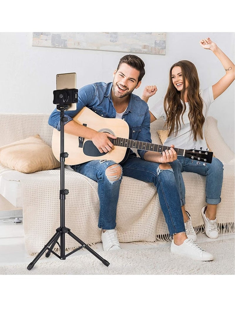 ELTRAZONE Tabletop Tablet Holder Stand | Height Adjustable iPad Tripod Stand for iPad Mini 1-3, iPad Air, iPad 2-6 & 7-10 inch Tablets | Portable Design with Easy Carrying Bag - Image 2