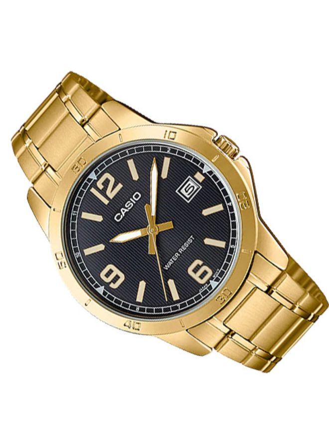 CASIO Men Water Resistant Analog Watch Mtp-V004G-1BUDF - 42 mm - Gold - Image 2