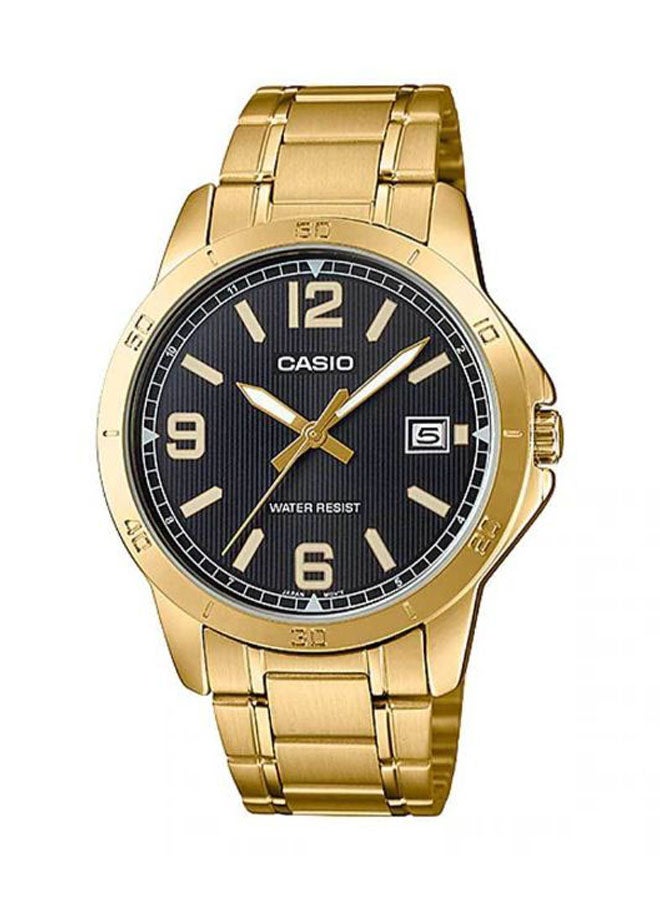 CASIO Men Water Resistant Analog Watch Mtp-V004G-1BUDF - 42 mm - Gold - Image 1