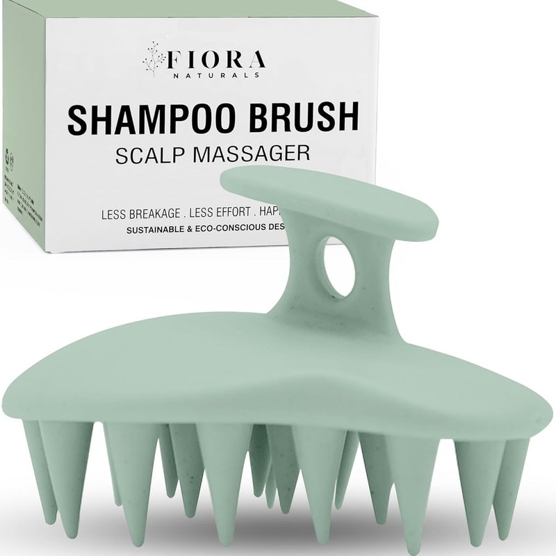 Scalp Massager Shampoo Brush - Silicon Scalp Scrubber & Exfoliator for Dandruff Removal and Hair Growth, Brush for Wet & Dry Hair, for Men, Women, Kids - BPA Free - Image 1