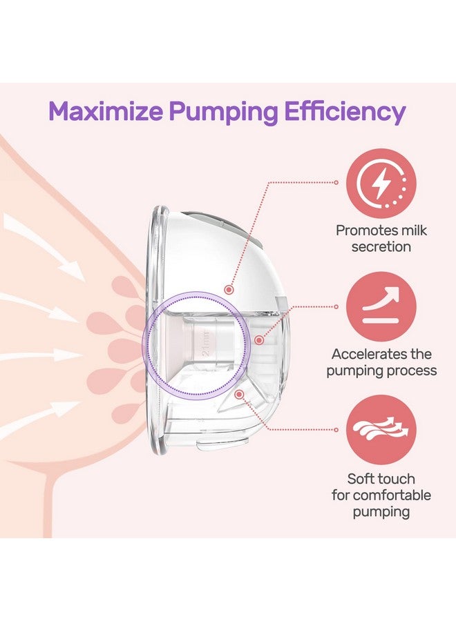 nuliie 10Pcs Flange Sizing Kit 13/15/17/19/21Mm For 24Mm Flange/Shield Of Most Pumps, Silicone Flange Insert For Momcozy/Spectra/Bellababy Breast Pump, Breastfeeding Essential Pumping Kit For Moms - Image 4