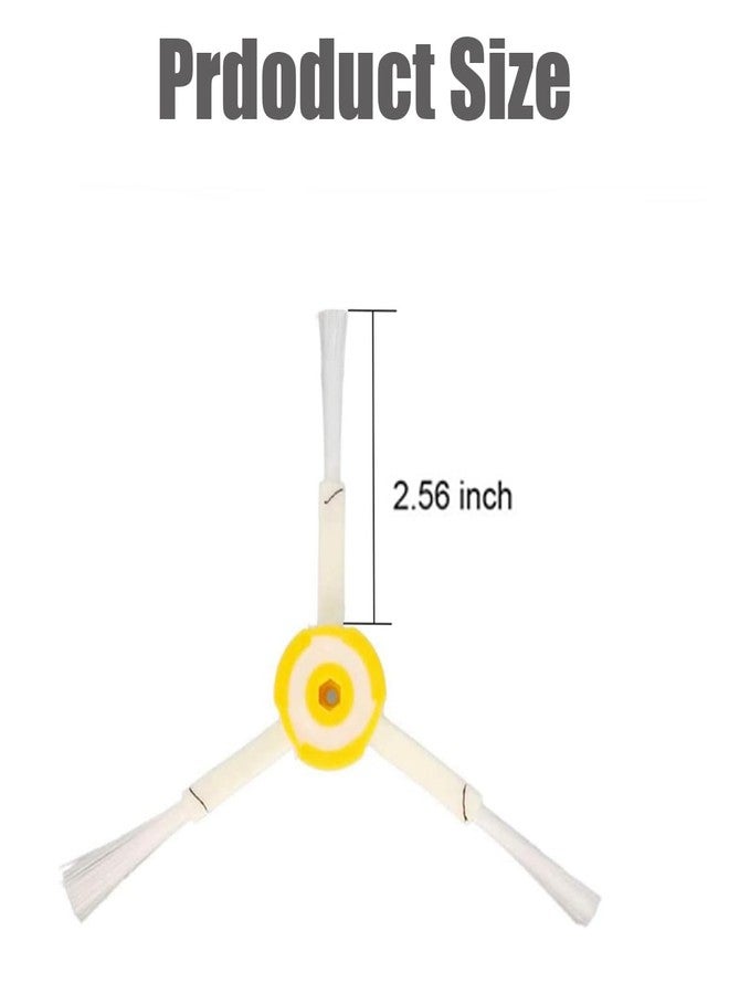 فرشاة جانبية من فانكليريديا لسلسلة iRobot Roomba 500 و600 و700 (692، 694، 680، 660، 665، 651، 650، 630، 614، 595، 585، 564، 560، 550) - قطع غيار وملحقات للمكنسة الكهربائية - عبوة من 3 قطع - Image 4