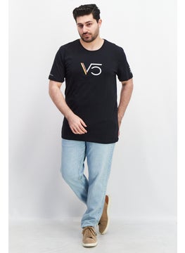 Aston Martin Men Crew Neck Short Sleeves Graphic Printed T-Shirt, Black  - Image 3