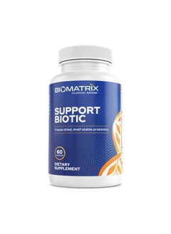 BioMatrix Premium Probiotic For Men And Women No Refrigeration Required Saccharomyces Lactobacillus Bifidobacterium Strains Daily Digestive Supplement ; Support Biotic (60 Capsules)  - Image 1