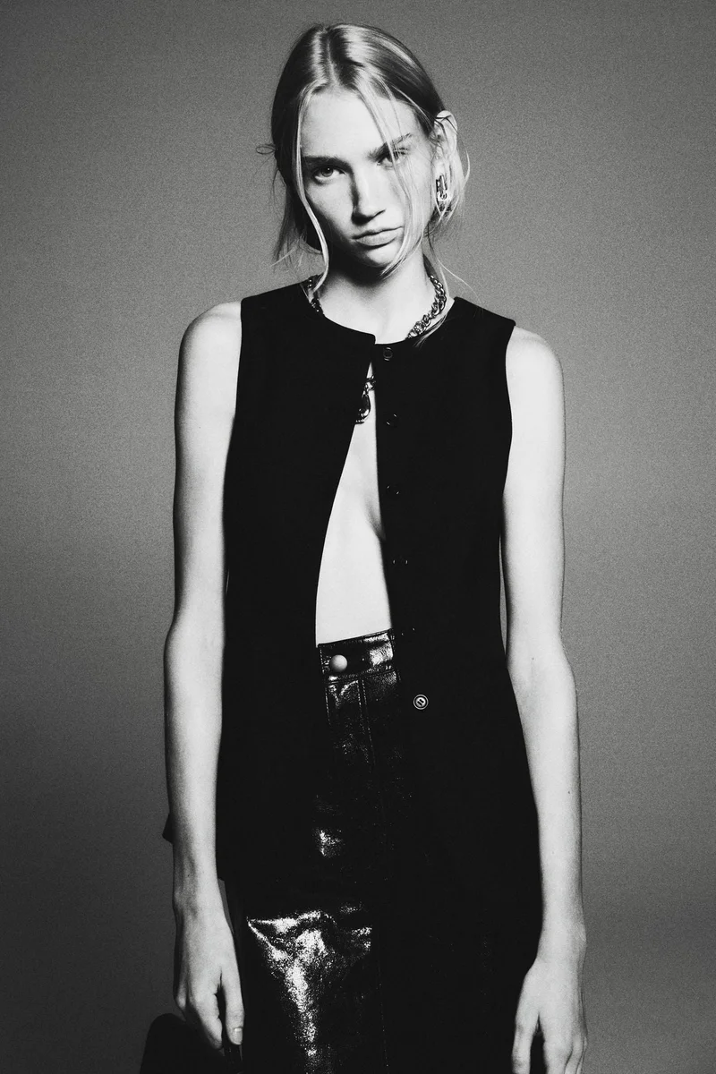 اتش اند ام صدرية بدلة طويلة