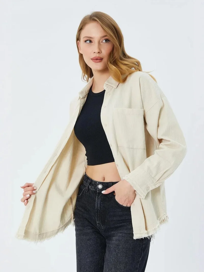 MixRay Mixray Oversized Gabardine Shirt