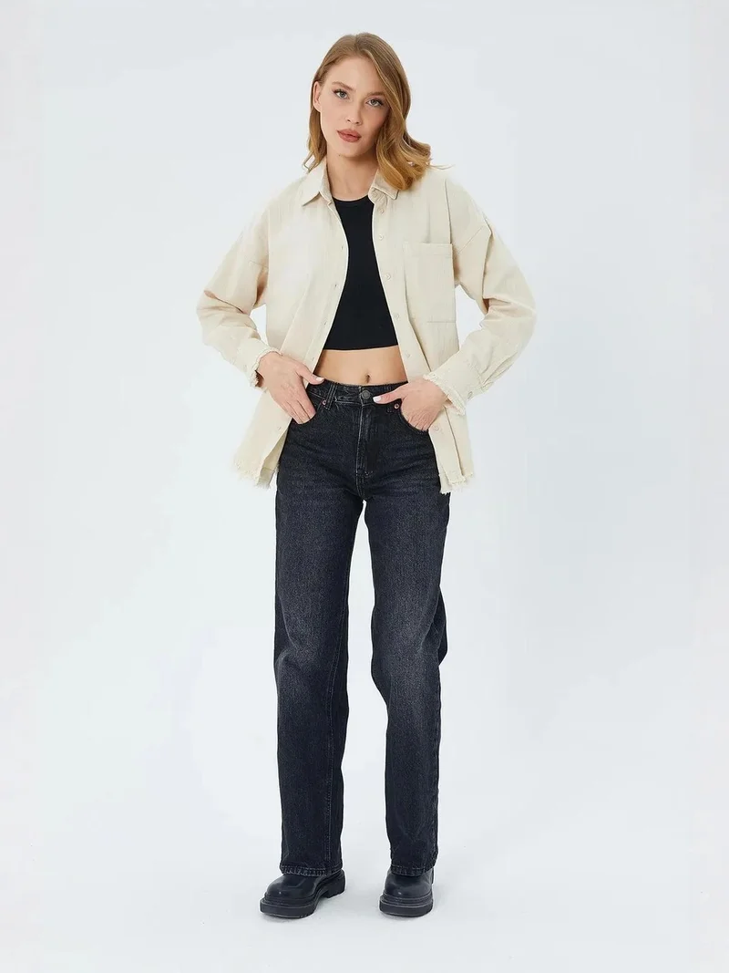 MixRay Mixray Oversized Gabardine Shirt