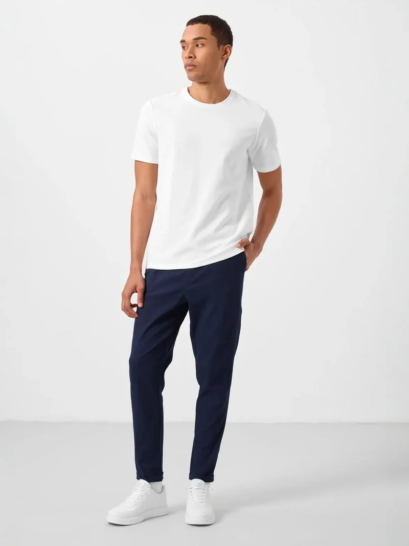TOMMYLIFE TOMMY Men's Straight-leg Gabardine Chinos