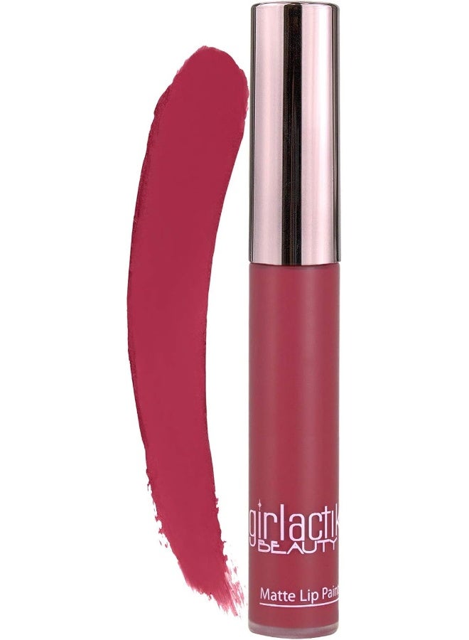 girlactik Matte Lip Liquid In Cranberry Pink Shade - Image 1