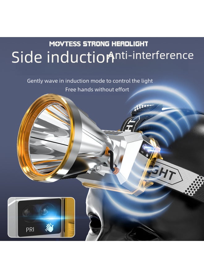 High Power Led Fishing Night Light Waterproof Outdoor Headlamp Super Bright Long Range Exploration Torch Fishing Equipment-Color:White Light 5-8h - Image 4