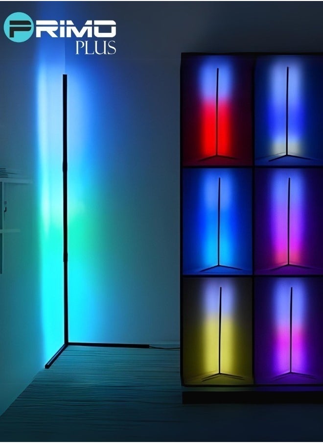 PRIMO PLUS - Remote Control LED Light Corner Lamp Multicolor Remote Control LED Light Corner Lamp Multicolour 55x13.78inch - Image 1