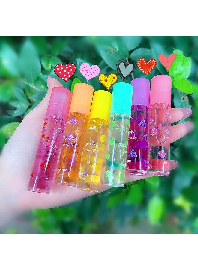Mrettick Moisturizing Lip Oil 6 Pcs Roll On Lip Oil Set Fresh Lip Glaze Transparent Colorless Moisturizing Lip Lotion Hydrating Lip Oil Set For Lip Care - Image 2