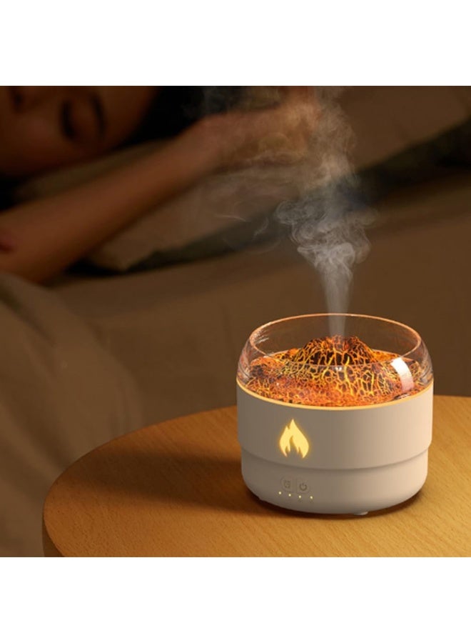 Flame Essential Oil Diffuser, 7 Color Flame Lights, 280ml Flame Air Humidifier, Waterless Auto Off, Aromatherapy Diffuser, for Home Office Bedroom Yoga (Black) - Image 3