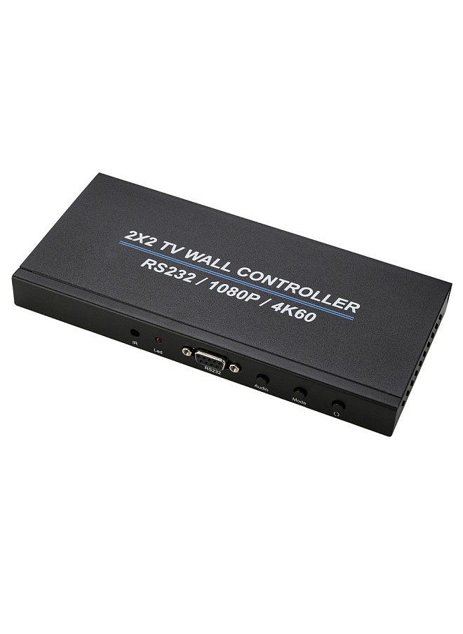 Generic - 2x2 HD Video Wall Controller TV Display Video Controller Maximum Support 4K@60Hz Input Resolution Wide Compatibility UK Plug - Image 1