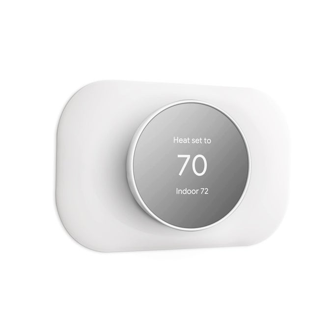Nest Thermostat Wall Plate Compatible with Google Nest Thermostat 2020 Nest Thermostat Trim Kit Nest Thermostat Wall Plate Cover Accessory Easy Installation Snow