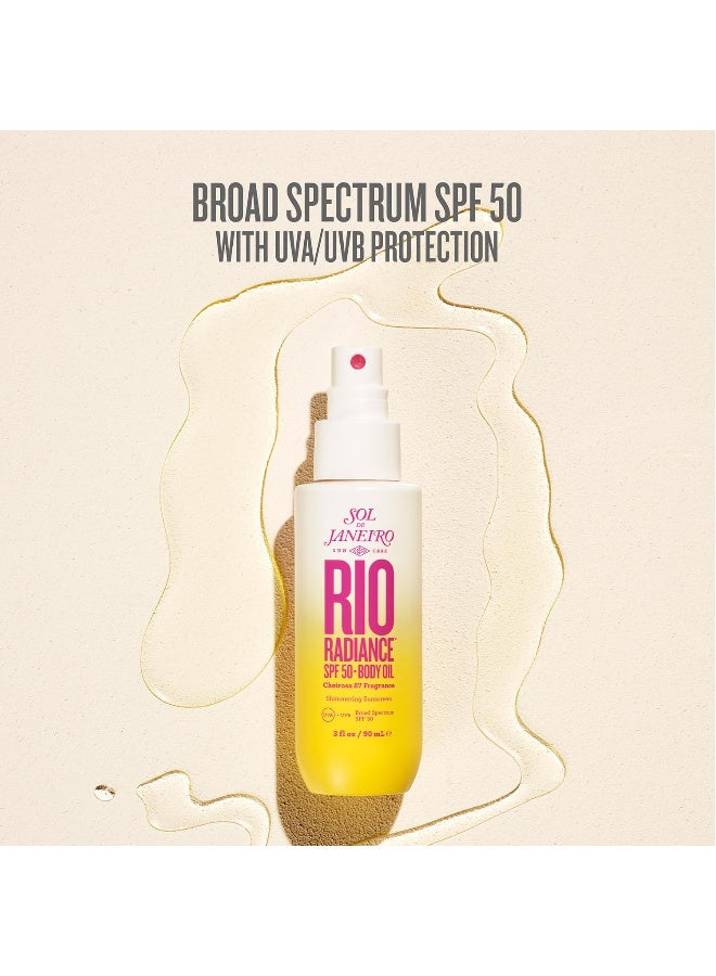 سول دي جانيرو زيت للجسم واقي من الشمس بعامل حماية 50 سول دي جانيرو ريو راديانس - مع عناية مغذية ولمعان مشرق. 90 مل - Image 3