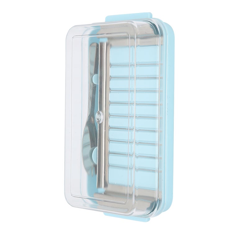Stainless Steel Butter Cutter Box Cheese Storage Container with Transparent Cover for KitchenBlue Chassis - Image 4