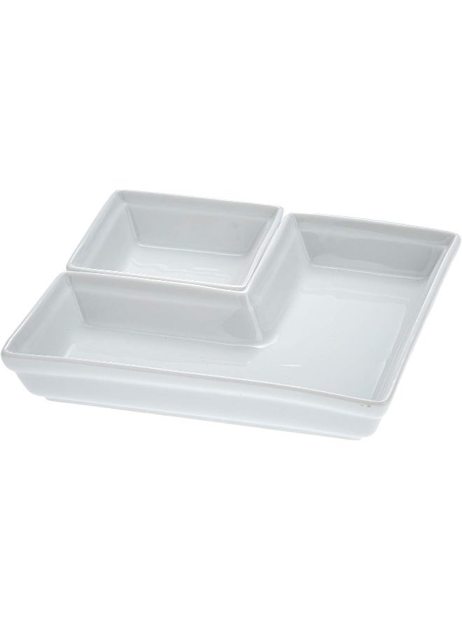 Symphony Snack Dishes - Set of 2, White - Image 1
