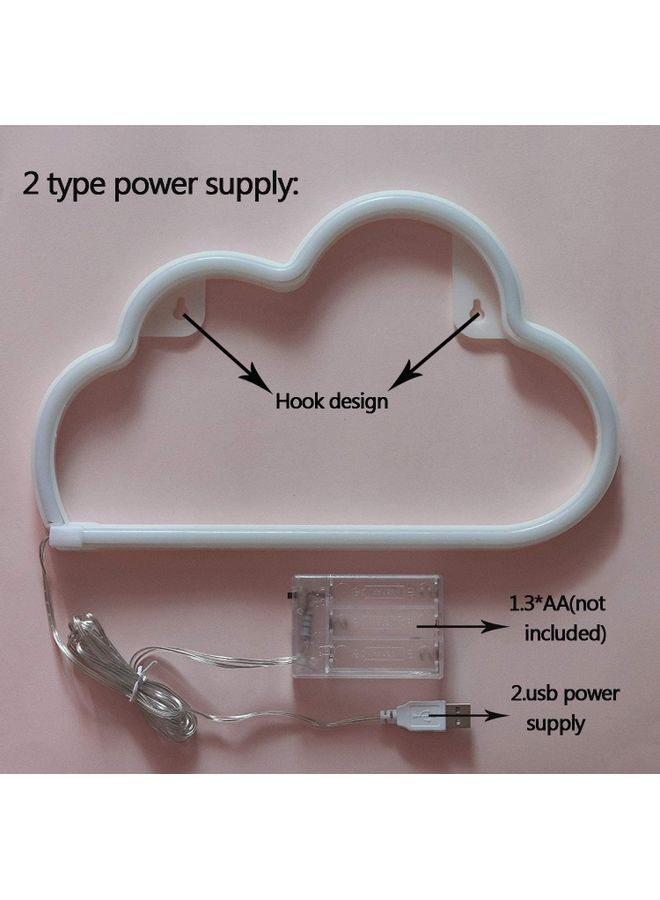 مصابيح بلافتة نيون من سلسة سكاي لزينة الحائط أبيض - Image 3