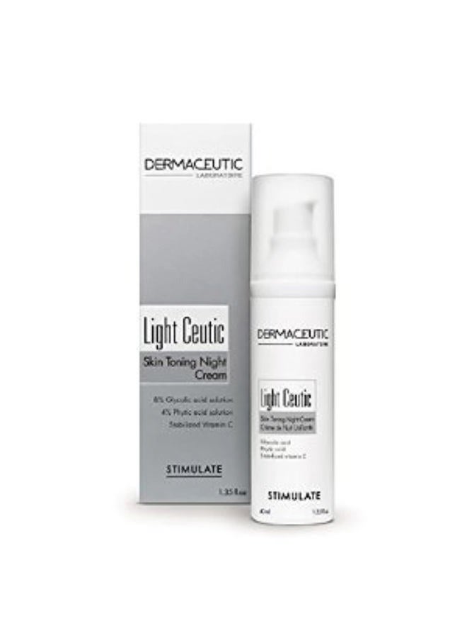 Light Ceutic Skin Toning Night Cream (40ml) 1.35fl. oz