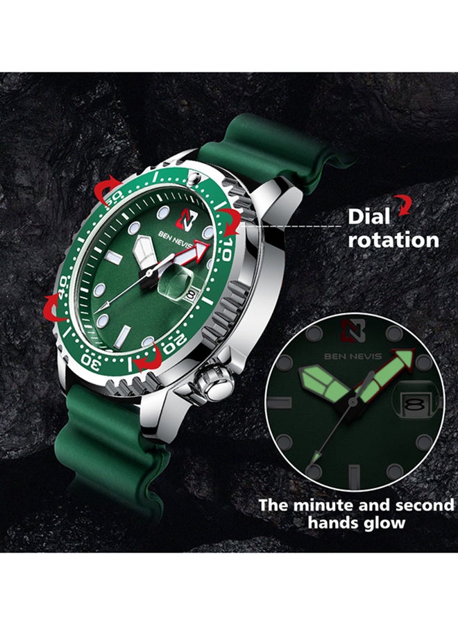 BEN NEVIS Waterproof Quartz Wrist Watch for Men - BN3024G-AllGreen - Image 4