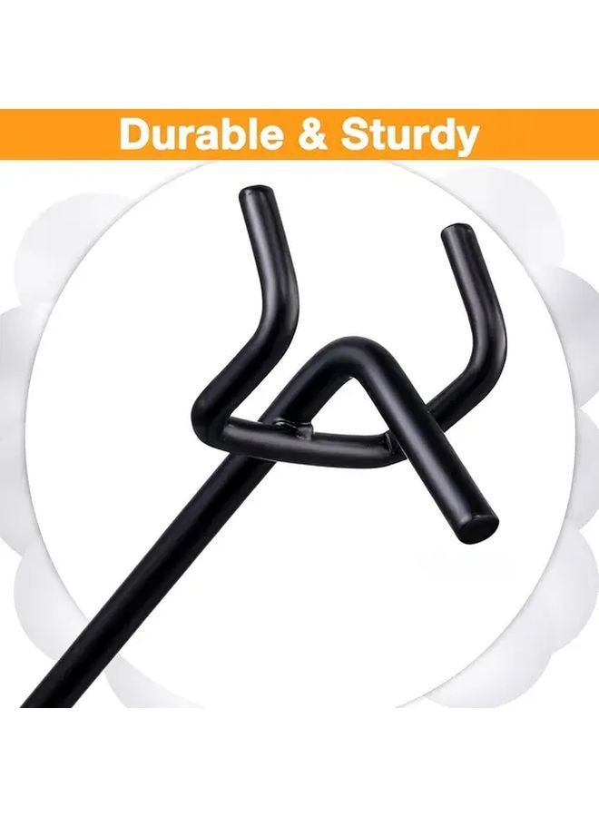 30pcs Black Stainless Steel Pegboard Hooks 8 Inch for Garage Storage Organization - Image 3