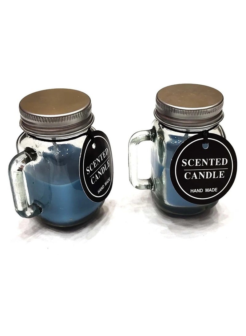 شمع معطر داخل برطمان زجاجي لديكور متميز وانيق - Image 2