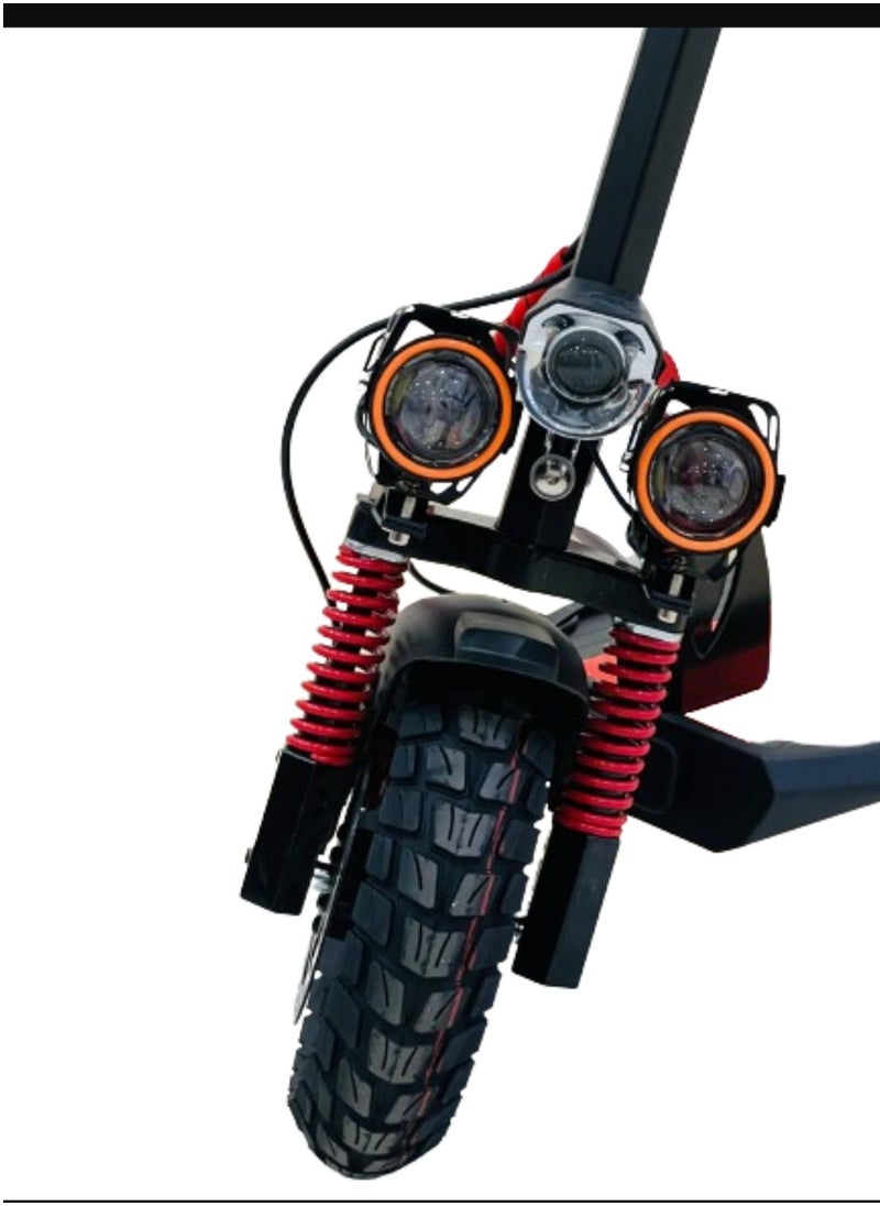 Winner Sky Sky E10 Pro (Plus) Electric Scooter – Powerful Motor, Excellent Speed, 35-40Km Range With A 48V13Ah Battery, Big Digital Display, Bluetooth, 10" Off-Road Tires, Foldable E Scooter, Includes Free Helmet, Toolkit, Safety Belt, Lock, Pump & Mobile Holder  - Image 4
