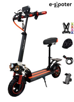 Winner Sky Sky E10 Pro (Plus) Electric Scooter – Powerful Motor, Excellent Speed, 35-40Km Range With A 48V13Ah Battery, Big Digital Display, Bluetooth, 10" Off-Road Tires, Foldable E Scooter, Includes Free Helmet, Toolkit, Safety Belt, Lock, Pump & Mobile Holder  - Image 2