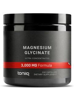 Toniiq Toniiq 3,000mg Ultra High Strength Magnesium Glycinate - 240 Veggie Capsules  - Image 1