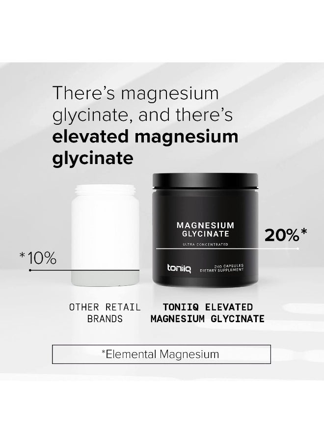 Toniiq Toniiq 3,000mg Ultra High Strength Magnesium Glycinate - 240 Veggie Capsules  - Image 4