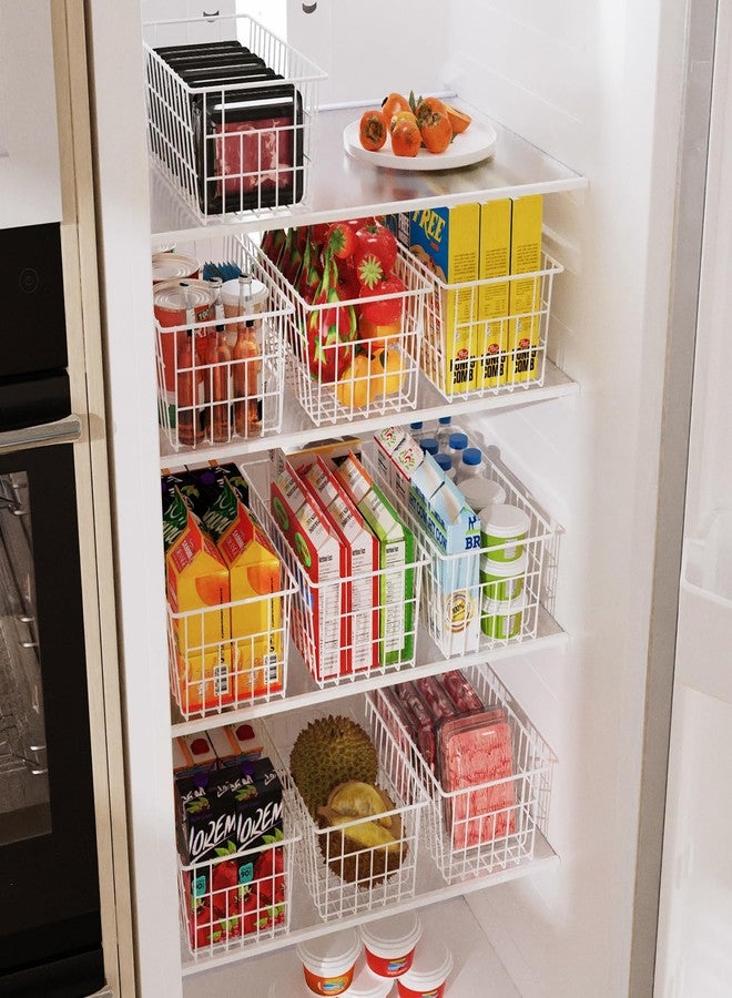 Orgneas Freezer Organizer Bins, Freezer Baskets for Chest Freezer and Upright Freezer Refrigerator Dividers Frozen Meats Storage Containers Organizer for Fruits and Vegetables, 5 Packs - Image 3