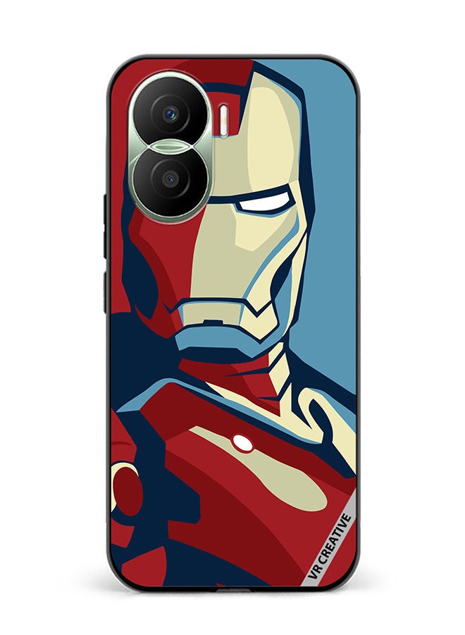 VR CREATIVE Protective Case Cover For Honor Play7T Pro Iron Man Red And Blue Design Multicolour - Image 1