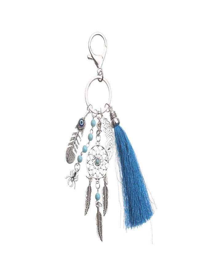 NIBEMINENT Bohemian Wool Tassel Dream Catching Key Chain