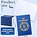 Woanger 50 Pcs Blank Passport for Kids Book Passport Notebook Blue Bulk 4 x 55 Inch Play Fake Pass Port for Travel Operation World Travel Activity Classic - Image 4