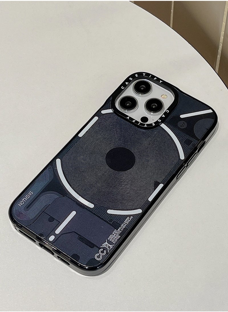 Casetify - Apple iPhone 12 Pro Max Case,Co-Branding with Nothing  Magnetic Adsorption Phone Case - Grey - Image 1