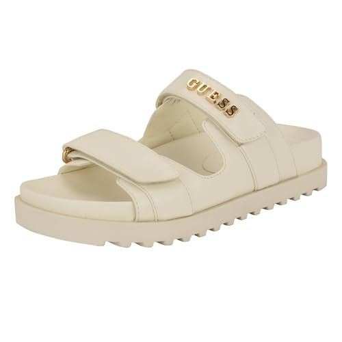 Guess Women's FABULON Sandal, Ivory 150, 6 - Image 1