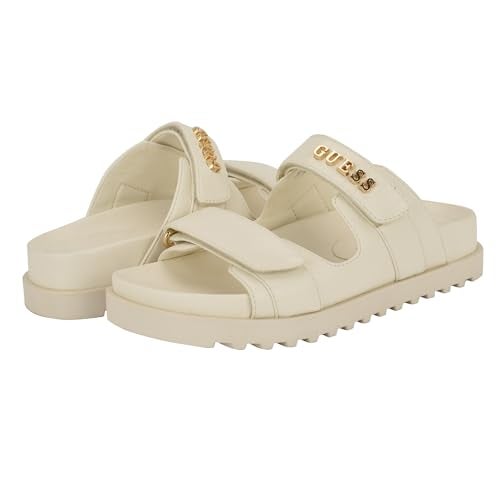 Guess Women's FABULON Sandal, Ivory 150, 6 - Image 2