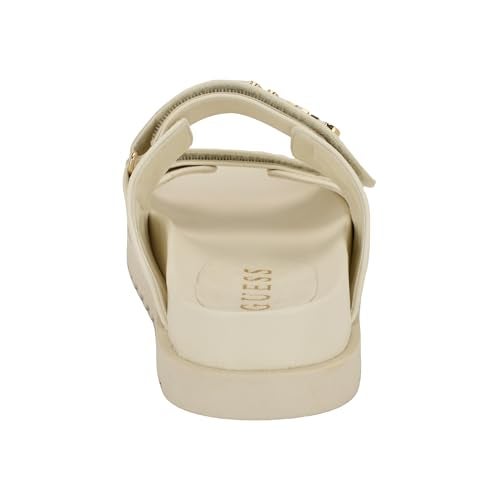 Guess Women's FABULON Sandal, Ivory 150, 6 - Image 3