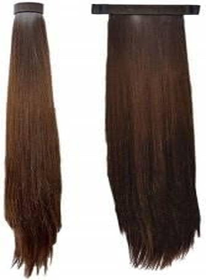 BLUSHIA Wrap Around Scale/Futtta Ponytail Hair Extensions For Girls And Women For Casual And All Function Wear, Brown, Pack Of 1 - Image 2
