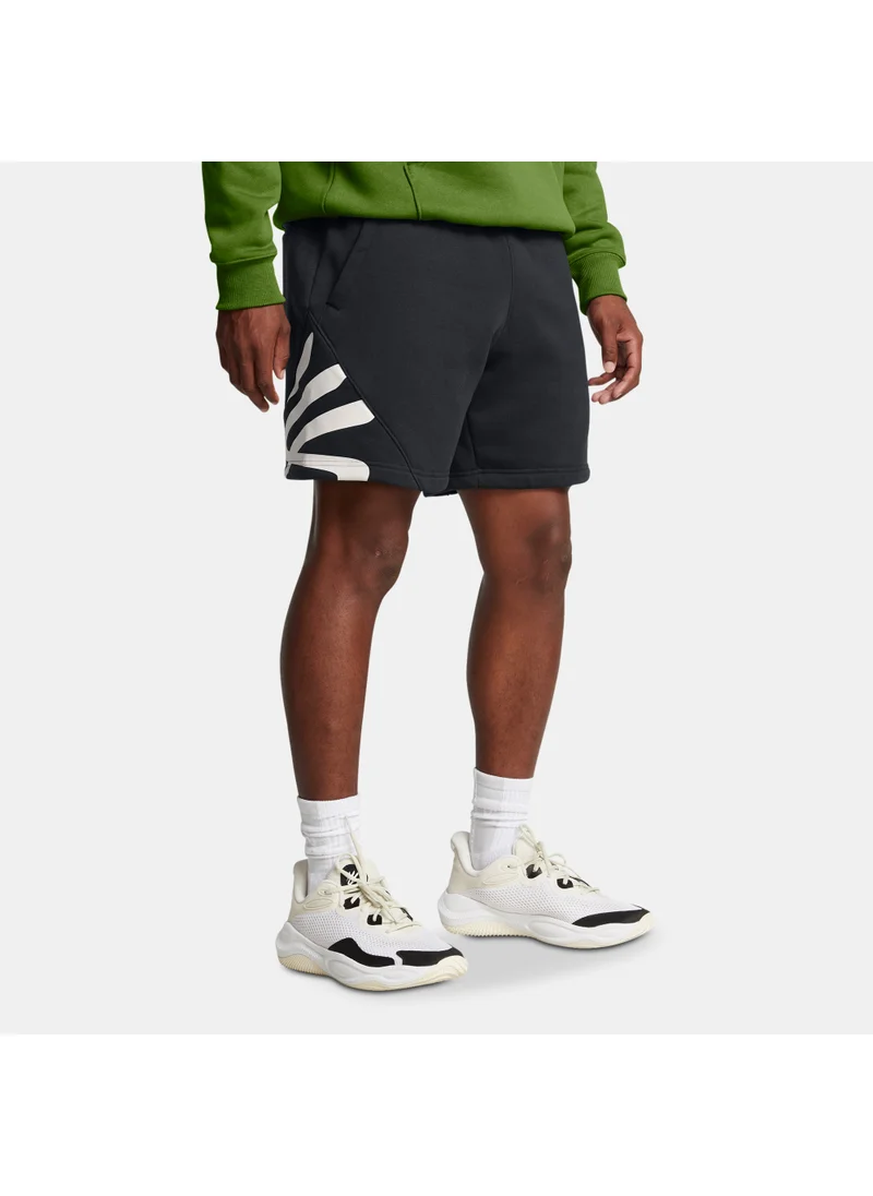 UNDER ARMOUR Men's Curry Splash Fleece Shorts