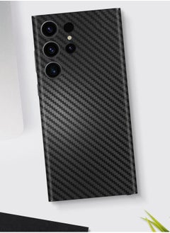 SARAOONT Samsung Galaxy S23 Ultra 1 Piece Carbon Fiber Skin Wrap and 2 Piece 10H Screen Protectors  - Image 3