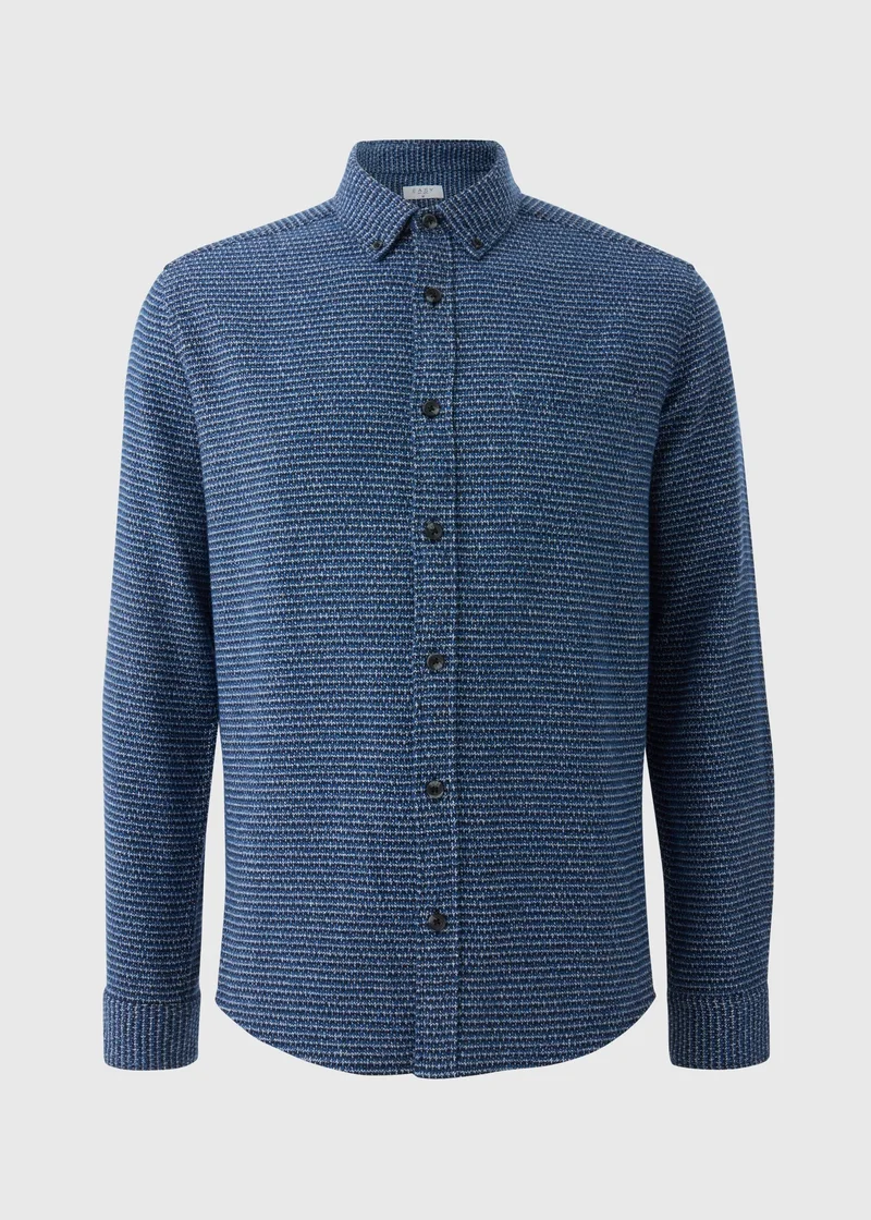 Matalan Blue Waffle Shirt