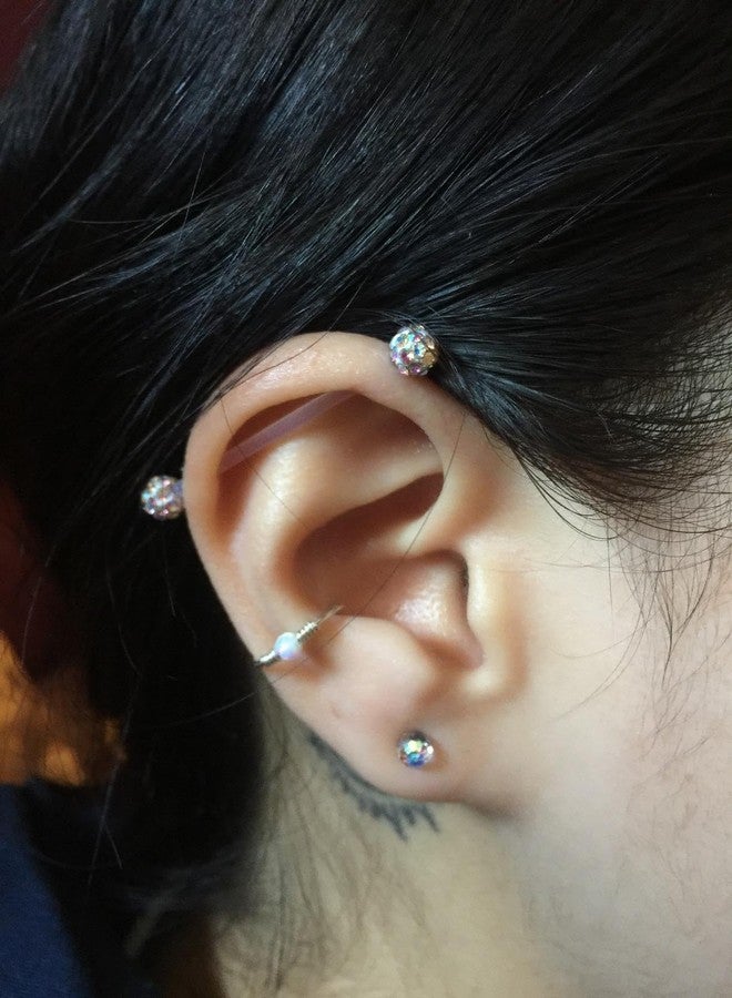 FECTAS 14G Industrial Barbells Cartilage Piercing Flexible Bar Helix-Conch Piercing Bar 6PCS 1 1/4in(32mm) - Image 5