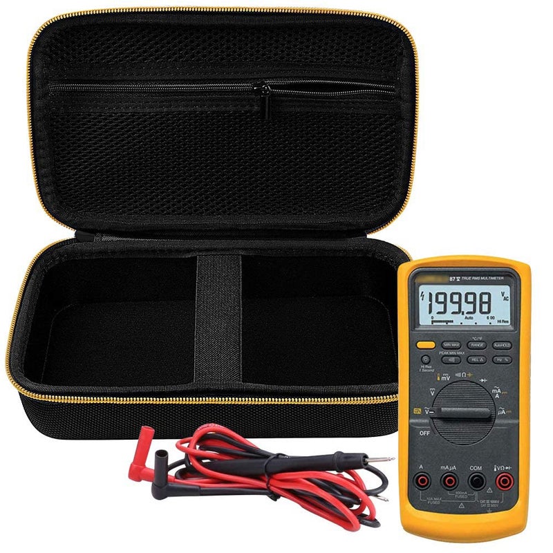 Comecase Hard Carrying Case for Fluke 87-V/ 88V/ 15B+/ 17B+ and More Digital Multimeter, Protective Travel Storage Bag - Black - Image 5
