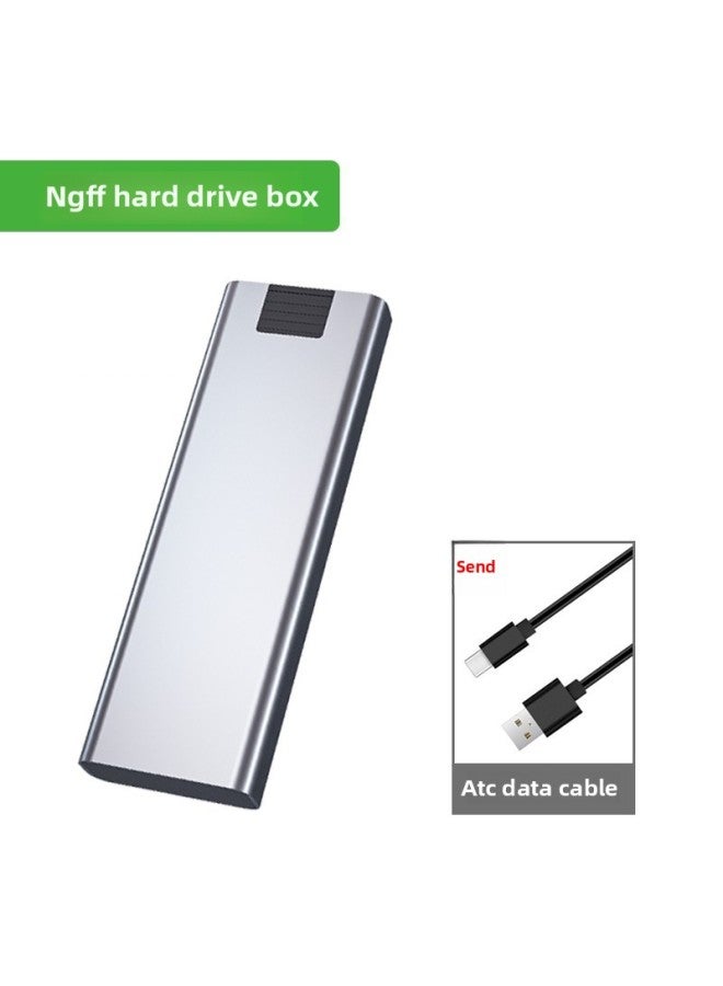M.2 Hard Disk Box Dual Protocol NVME/NGFF Mobile Hard Disk Box Laptop 10G Aluminum Alloy Hard Disk Box-Colors:NFGG Protocol M08 Hard Disk Enclosure - Image 1