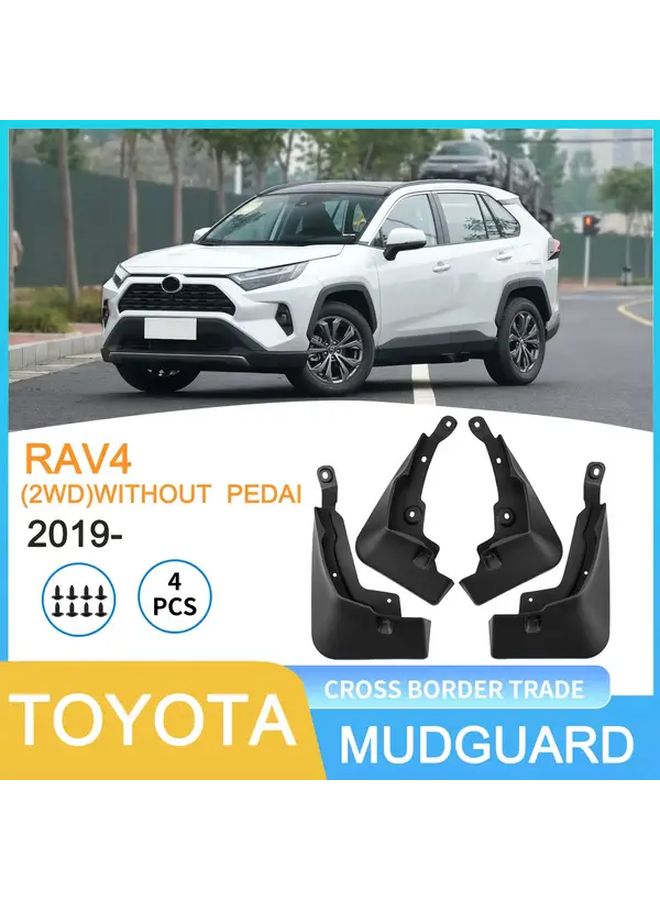 For RAV4 2019-2024 No Pedal Mudguards Durable PP Front Rear Wheels Protection Scratch Resistant - Image 1