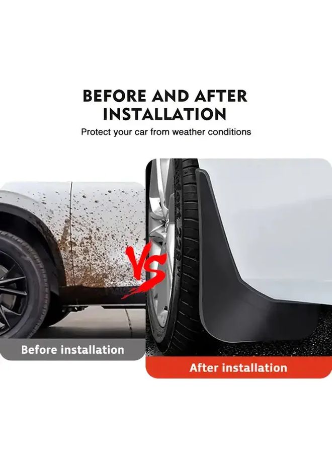 For RAV4 2019-2024 No Pedal Mudguards Durable PP Front Rear Wheels Protection Scratch Resistant - Image 5