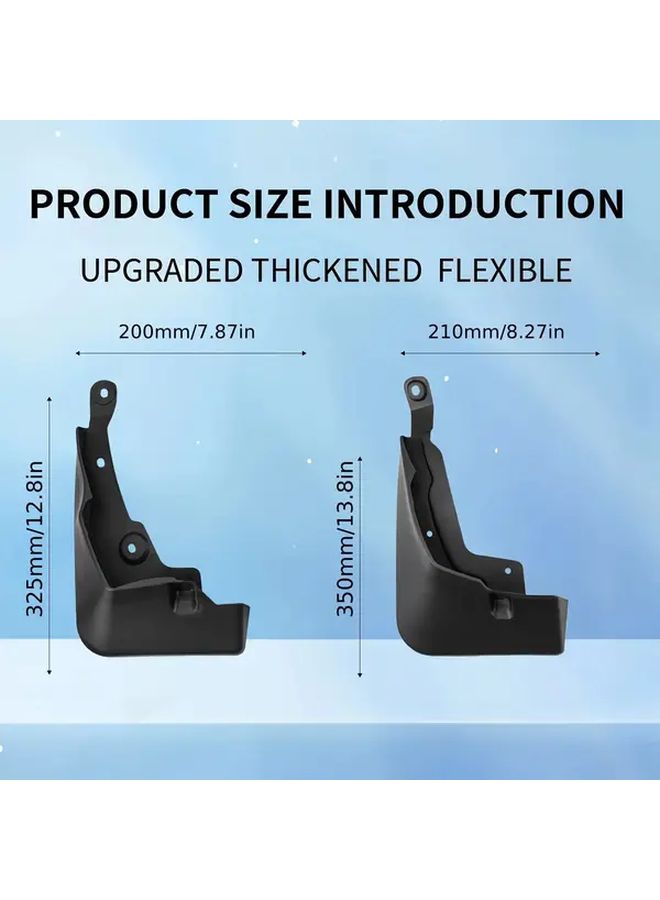 For RAV4 2019-2024 No Pedal Mudguards Durable PP Front Rear Wheels Protection Scratch Resistant - Image 2